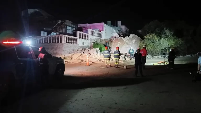 Se derrumbó una casa en una playa de Mar del Tuyú