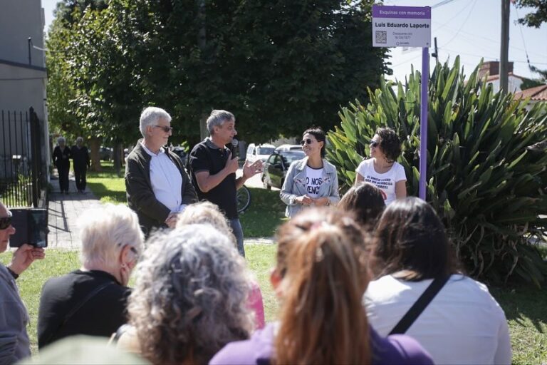 Quilmes homenajeó a Luis Laporte, desaparecido en 1977