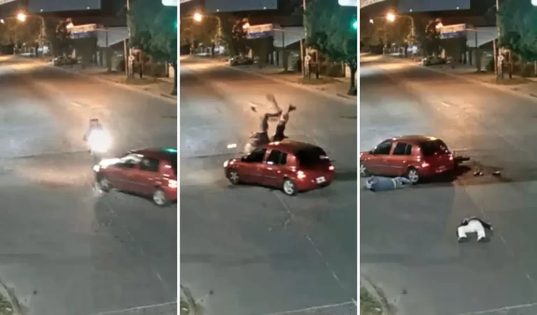 Un automovilista chocó a una moto en La Plata y se fugó