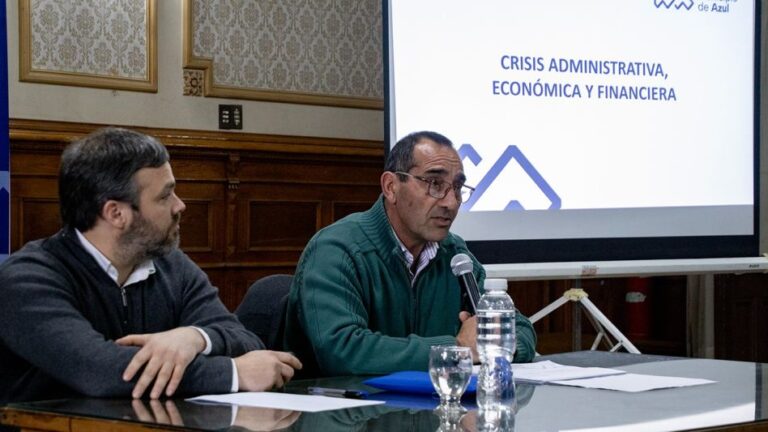 El intendente de Azul anunció medidas de emergencia ante la crisis