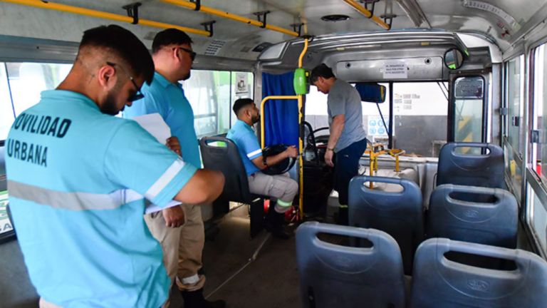 Controles al transporte público en Florencio Varela
