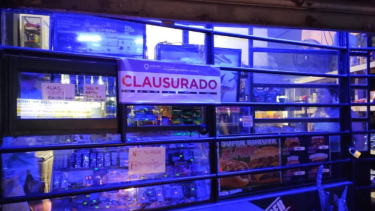 Clausura de comercios en Quilmes