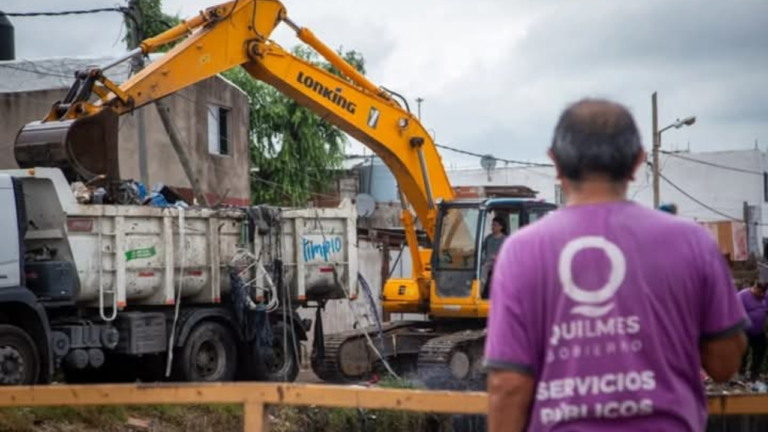 Quilmes realizó tareas de limpieza en los arroyos del distrito