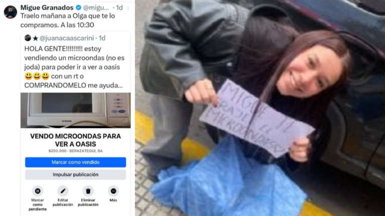 Migue Granados le compró un microondas a una vecina de Berazategui