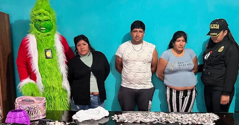 Narcooperativo inédito: un Grinch detuvo a traficantes en Perú