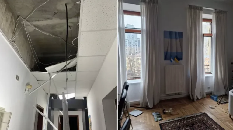La Embajada Argentina en Kiev sufrió daños tras un ataque ruso