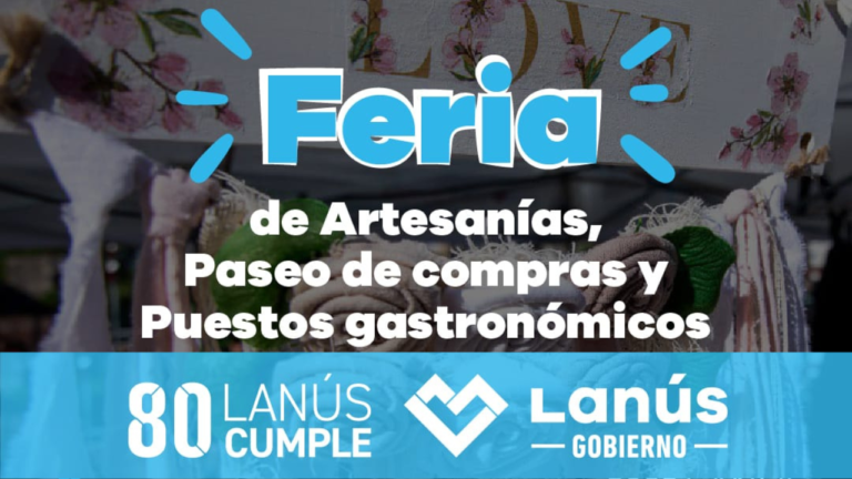 Nueva edición de la Feria de Artesanías, Paseo de compras y Puestos gastronómicos de Lanús