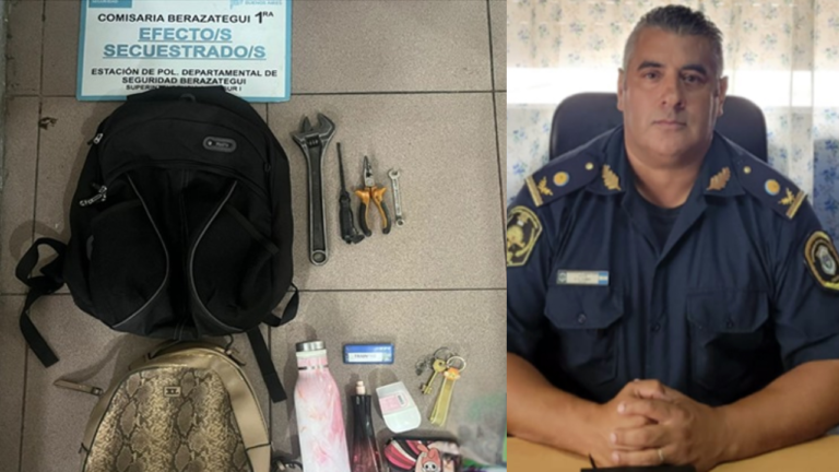 Motochorro interceptado en Florencio Varela