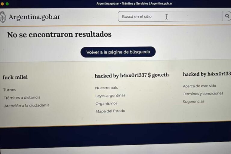 Hackearon Mi Argentina y preocupa el sistema de seguridad cibernético