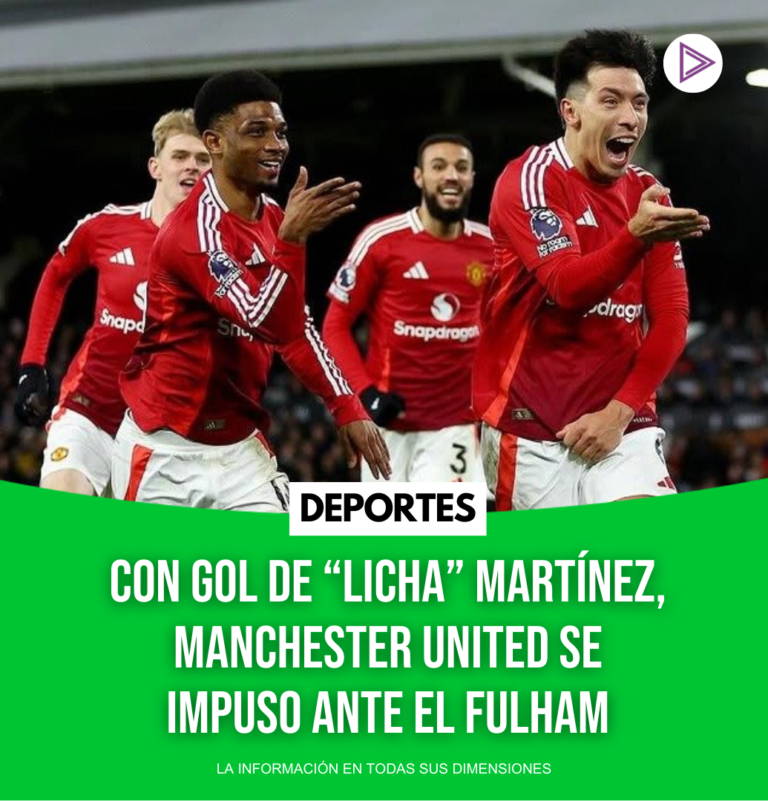 Con gol de “Licha” Martínez, Manchester United se impuso ante el Fulham
