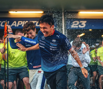 Franco Colapinto: “¡Qué carrera amigo! Manejaron muy bien todo el fin de semana, ustedes se merecen este resultado”