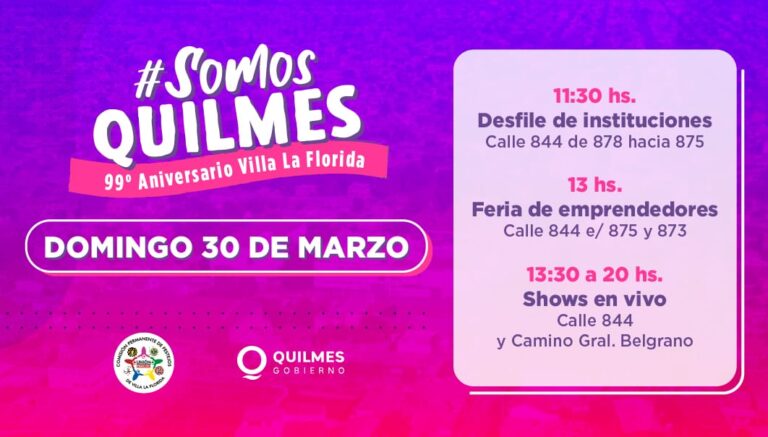 Quilmes: Yerba Brava cerrará el 99º aniversario de Villa La Florida