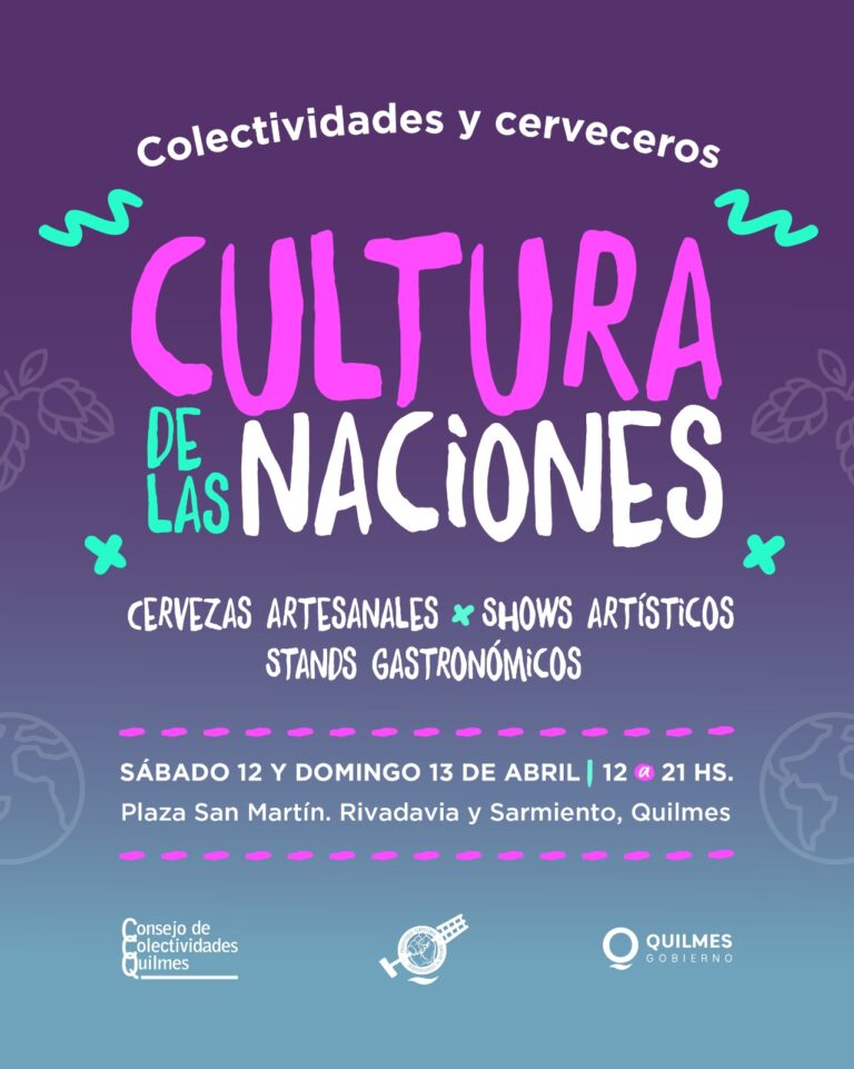 El Municipio de Quilmes invita a una nueva edición de «Cultura de las Naciones»
