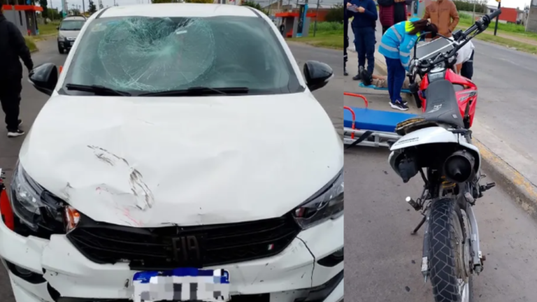 Motociclista vivo de milagro en Berazategui