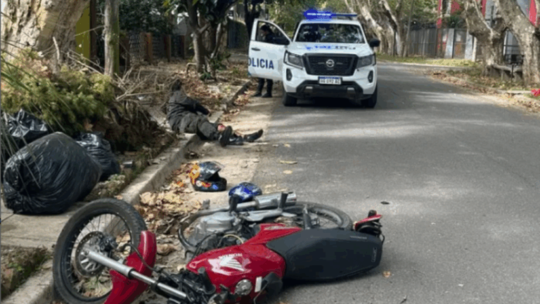 Choque de motos con heridos en Ranelagh
