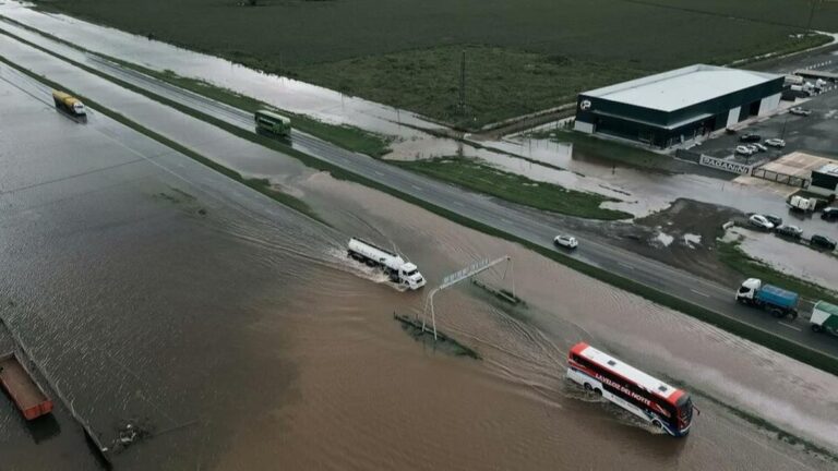 Rutas cortadas y otras habilitadas tras el temporal en la Provincia de Buenos Aires