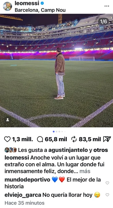 «OJALÁ PUEDA VOLVER»: EL MENSAJE DE MESSI QUE ENCENDIÓ AL MUNDO CULÉ